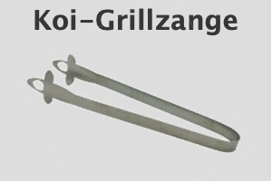 Grillzange mit Design Tancho Koi